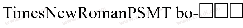 TimesNewRomanPSMT bo字体转换